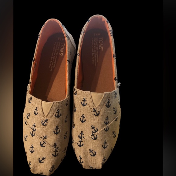 Toms Natural Burlap with Anchors Classics - Picture 2 of 5